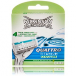 Wilkinson Sword Quattro Titanium Sensitive žiletiterad - 8 vnt.
