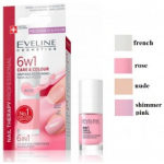Eveline Nail Therapy Care&Colour 6in1 tooniv tugevdaja k&uuml;&uuml;ntele 5 ml - Nude