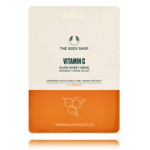 The Body Shop Vitamin C Glow Sheet Mask niisutav ja s&auml;ra andev kangasmask tundlikule nahale - 1 tk.