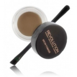 Makeup Revolution Brow Pomade kulmuviimistlusvahend pintsliga 2.5 g - Soft Brown