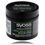 SYOSS Max Hold Wax Medium Shine tugeva hoidmisega juuksevaha - 150 ml.