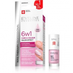 Eveline Nail Therapy 6in1 Care & Color Pink Pearl k&uuml;&uuml;nepalsam v&auml;rviga - 5 ml.