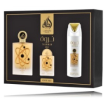 Lattafa Pride Tharwah Gold komplekt naistele (100 ml EDP + 20 ml EDP + 200 ml kehasprei) - Komplekt