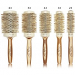 Olivia Garden Healthy Hair Eco Friendly Bamboo &uuml;mmargune juuksehari 1 tk. - 33 MM.