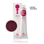 Kallos KJMN Cream Hair Color Keratin & Argan Oil kreemjuuksev&auml;rv - 6.20 Dark Violet Blond