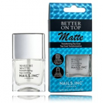 Nails Inc. Better On Top Matte Transforming Top Coat matinis vir&scaron;utinis nagų lako sluoksnis - 14 ml.