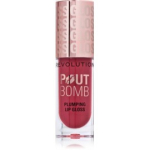 Makeup Revolution Pout Bomb Plumping Gloss huulel&auml;ige - Rosewood Rose Pink