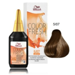 Wella Professionals Color Fresh Semi-Permanent Color tooniv juuksev&auml;rv ilma ammoniaagita - 5/07 Natural Light Brown