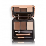 Makeup Revolution Brow Sculpt Kit 2.2 g. kulmude hoolduskomplekt (kulmugeel, puuder, s&auml;raaine, pintsetid, pintsel) - Dark Brown