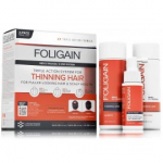Foligain Triple Action System For Thinning Hair komplekt (&scaron;ampoon 100 ml + palsam 100 ml + vahend 40 ml) - 1 tk.
