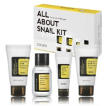 COSRX All About Snail n&auml;ohoolduskomplekt (puhastusvahend 20 ml + essents 30 ml + silmakreem 5 ml + n&auml;okreem 20 g) - 1 tk.