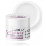 Claresa Soft & Easy Builder Gel UV / LED geel k&uuml;&uuml;nte pikendamiseks - Milky White