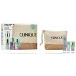 Clinique Beauty Routine komplekt naistele (30 ml. peitekreem / seerum + 30 ml. losjoon + 30 ml. vedelseep + kosmeetikakott) - 1 tk.