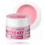 Claresa Soft & Easy Builder Gel UV / LED geel k&uuml;&uuml;nte pikendamiseks - Baby Pink