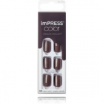 Kiss ImPRESS Color Try Gray Nails liimitavad kunstk&uuml;&uuml;ned - 30 vnt.