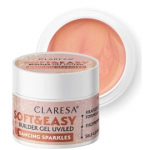 Claresa Soft & Easy Builder Gel UV / LED geel k&uuml;&uuml;nte pikendamiseks - Dancing Sparkles 12 g.