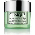 Clinique Superdefense Night Recovery taastav &ouml;&ouml;kreem n&auml;ole, kombineeritud / rasusele nahale 50 ml