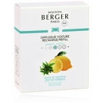 Maison Berger Paris Car Diffuser Zeste of Verbena autol&otilde;hn - 2vnt. papildymas