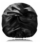 Glov Satin 2-in-1 Shower Cap satiinist du&scaron;im&uuml;ts - Black