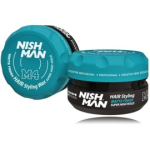 Nishman Hair Styling Wax Matte Finish Super High Hold M4 eriti tugeva fikseerimise ja mati tulemusega juuksevaha meestele - 100 ml.
