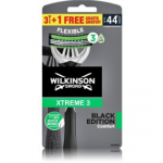 Wilkinson Sword Xtreme 3 Black Edition mugavad &uuml;hekordsed raseerijad meestele - 4 vnt.