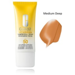 Clinique Uv Solutions Brightening + Tinted Mineral Sunscreen SPF50 toonitud p&auml;ikesekaitsekreem igale nahat&uuml;&uuml;bile - Medium Deep