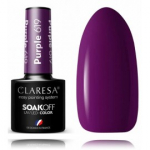 Claresa Soak Off UV / LED Color Purple kauap&uuml;siv h&uuml;briid k&uuml;&uuml;nelakk - Purple 619