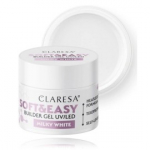 Claresa Soft & Easy Builder Gel UV / LED geel k&uuml;&uuml;nte pikendamiseks - Milky White 12g.