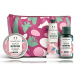 The Body Shop British Rose kehakomplekt (60 ml du&scaron;igeel + 50 ml kehav&otilde;i + 30 ml k&auml;tekreem + kosmeetikakott) - Komplekt