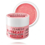 Claresa Soft & Easy Builder Gel UV / LED geel k&uuml;&uuml;nte pikendamiseks - Glimmer Pink 45 g.