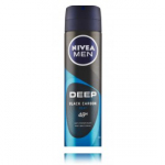 Nivea Men Deep Black Carbon Beat 48h sprei-antiperspirant meestele - 150 ml.