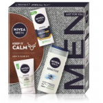 NIVEA Men Sensitive Keep It Calm komplekt meestele (du&scaron;igeel 250 ml+ n&auml;opesu 100 ml + n&auml;okreem 75 ml) - 1 tk.