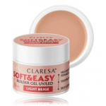 Claresa Soft & Easy Builder Gel UV / LED geel k&uuml;&uuml;nte pikendamiseks - Light Beige 90 g.