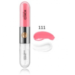 Kiko Milano Unlimited Double Touch Liquid Lip Colour vedel huulepulk ja l&auml;ige - 111 Satin Pink Camelia