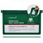 Medicube Super Cica Daily Quick Mask igap&auml;evane rahustav lehtmask - 30 vnt.