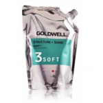 Goldwell STRUCTURE + SHINE AGENT 1 Softening Cream kreem professionaalse juuste sirgendamise protseduuri jaoks - 3 Soft
