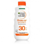 Garnier Ambre Solaire Hydra 24h Protect SPF30 p&auml;ikesekaitsepiim n&auml;ole ja kehale - 175 ml.