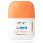 Vichy UV Aqua Hydrating Fluid Tinted SPF50+ toonitud p&auml;ikesekaitsekreem n&auml;ole - 50 ml.