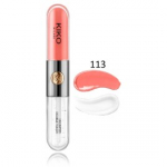 Kiko Milano Unlimited Double Touch Liquid Lip Colour vedel huulepulk ja l&auml;ige - 113 Satin Coral