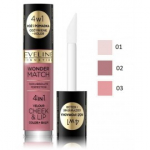 Eveline Wonder Match Cheek & Lip 4in1 Blush and Liquid Lipstick p&otilde;sepuna - huulepulk - 02