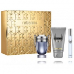 Paco Rabanne Invictus komplekt meestele (50 ml EDT + 10 ml EDT + 100 ml du&scaron;igeel)