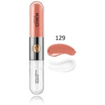 Kiko Milano Unlimited Double Touch Liquid Lip Colour vedel huulepulk ja l&auml;ige - 129 Burnt Tangerine
