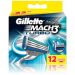 Gillette Mach3 Turbo raseerija vahetusterad - 12 tk.