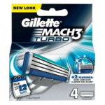 Gillette Mach3 Turbo raseerija vahetusterad - 4 tk.