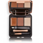 Makeup Revolution Brow Sculpt Kit 2.2 g. kulmude hoolduskomplekt (kulmugeel, puuder, s&auml;raaine, pintsetid, pintsel) - Medium Brown