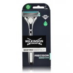 Wilkinson Sword Quattro Essential 4 Precision Sensitive raseerija meestele + 1 tk raseerimistera - 1 tk.