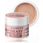 Claresa Soft & Easy Builder Gel UV / LED geel k&uuml;&uuml;nte pikendamiseks - Shimmery 45 g.