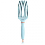 Olivia Garden Finger Brush Boar & Nylon juuksehari - Bubble Blue