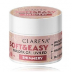 Claresa Soft & Easy Builder Gel UV / LED geel k&uuml;&uuml;nte pikendamiseks - Shimmery 90 g.
