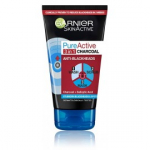Garnier Pure Active 3in1 Intense Charcoal puhastav n&auml;opesu-mask-koorija s&ouml;ega - 150 ml.